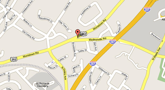 Map of the Law Office of Richard T. McCarthy, Basking Ridge, NJ